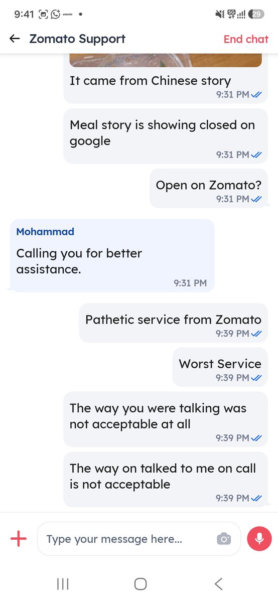 ShashwatShandi8's tweet photo. Order ID - 8498812903
Ordered from Zomato,it came from a different outlet that too stale items,noodles was not fresh at all and paneer used was old, it was very hard to chew. ZOMATO SUPPORT TEAM started taking side of the outlet. Pls provide full refund 
@zomato @deepigoyal https://t.co/ECcnPLnTZL