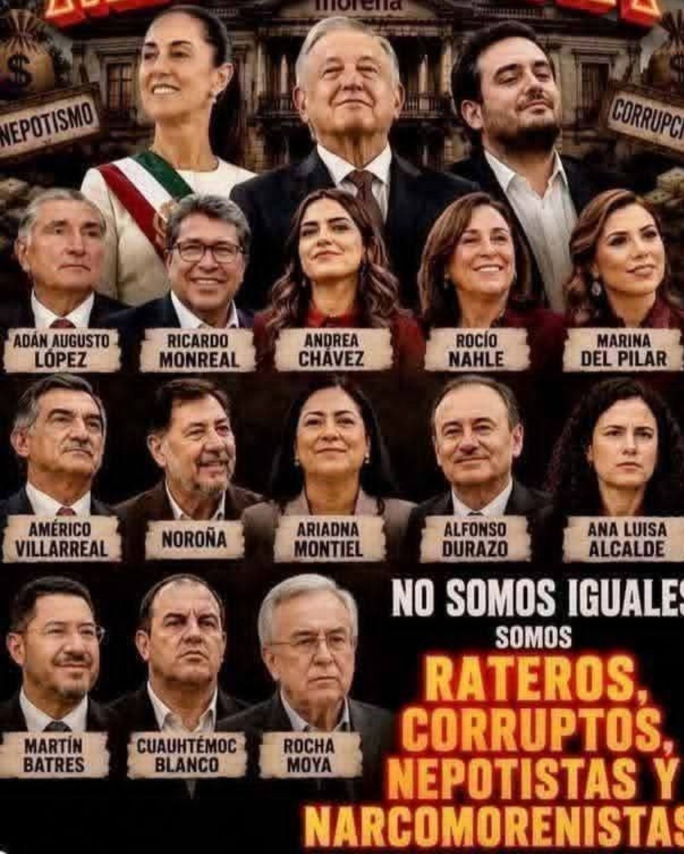 JACrespo1's tweet photo. Lo peor que ha tenido el país, es el PRIAN, dicen no sin fundamento, los morenistas. 

Pero resulta que lo peor del PRIAN está en Morena.

Saquen sus conclusiones de cuál ha sido el peor gobierno de la era moderna.

Los resultados están a la vista. https://t.co/5M9cewlS3L