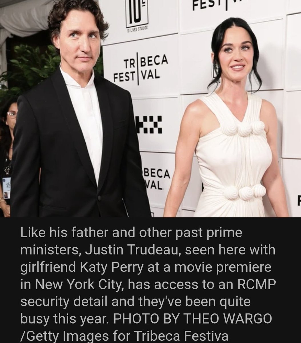 AreOhEssEyeEe's tweet photo. Why are our tax dollars going towards an RCMP security detail for Justin Trudeau. Hasn't he taken enough from Canadians? 

Now Canadians have to watch him fly around the globe with his trashy girlfriend while their tax dollars pay for his security?! https://t.co/4ZhUvT0bhV