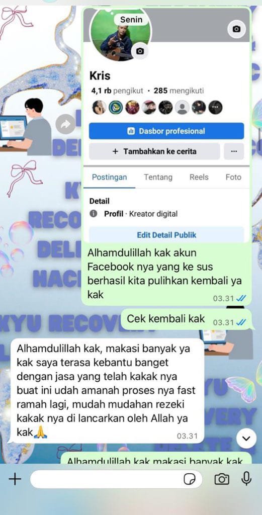 hoctpots's tweet photo. OPEN HARI INI JASA PEMULIHAN AKUN SOSMED💅

 Service Akun:
~ Pulihkan &amp; Pulihin/Balikin Akun
~ Hapus/Nonaktifkan Akun
~ Hack Akun
~ Sadap Wa/Sosmed
~ Reset Hp
~ Lacak Lokasi

(Instagram,Tiktok,Gmail/Email,Facebook,Telegram,Twitter/X,Dll)

Konsultasi? WhatsApp Di Profil
#zonauang https://t.co/E14QLddDVl