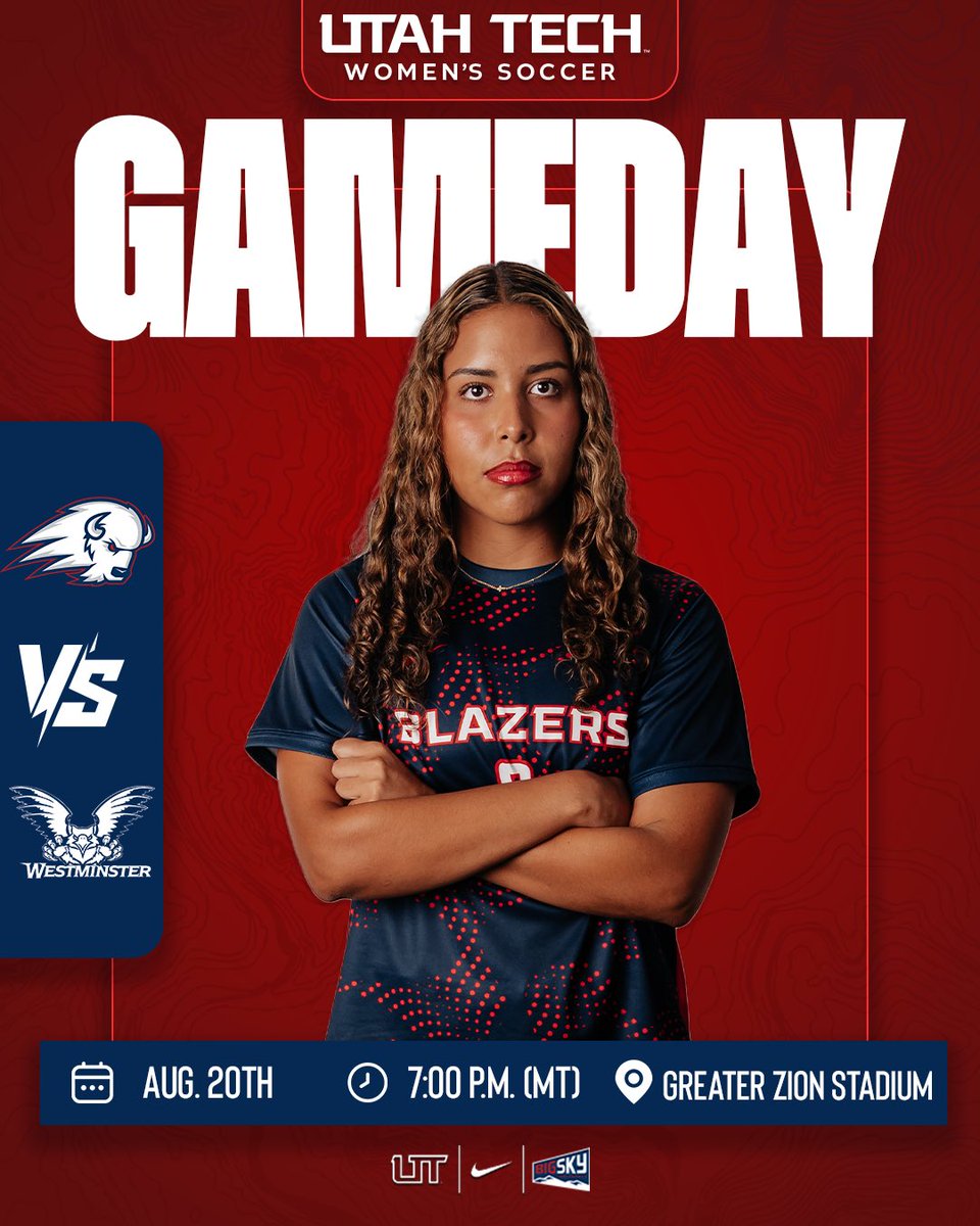 UtahTech_WSOC's tweet photo. 2026 Home Opener!
๐ Westminster
โฐ 7 p.m. MST
๐๏ธ Greater Zion Stadium
๐ St George, UT
๐บ ESPN+
๐ https://t.co/7vabokGCsW
#UtahTechisHere | #BigSkyWSOC https://t.co/OvsYwMgovy