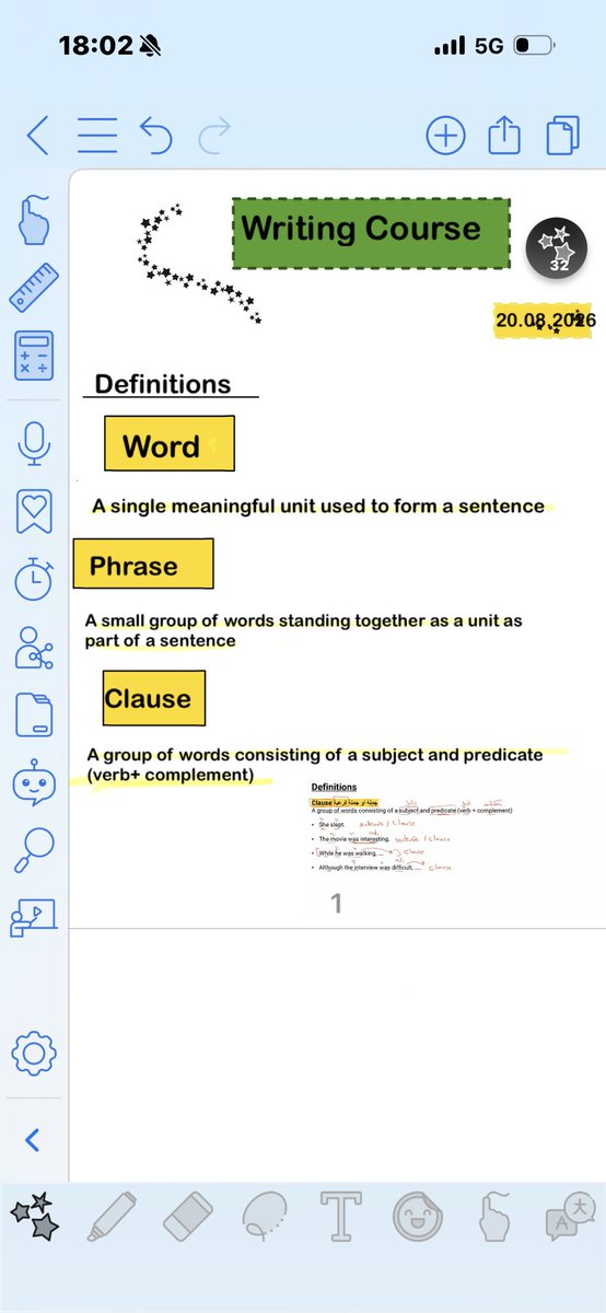 ghimv35's tweet photo. اليوم بدأت بكورس الكتابة باللغة الإنجليزية على قناة IELTS Academy ✍🏻📚
الفيديو فيه ١٦ درس، وقسمتهم بحيث أذاكر كل يوم درسين. الكورس مرة مفيد لتطوير مهارة الكتابة باللغة الإنجليزية 🤍
استخدمت تطبيق CollaNote عشان أكتب ملاحظاتي، وأكثر شيء عجبني إني أقدر آخذ صورة من الشرح في الفيديو وأحطها عندي جنب ملاحظاتي، وأقدر أرجع لها بسهولة 📝
وCollaNote عاملين عرض العودة للدراسة 🎒
تقدرون تستخدمون الكود GHIM50 وتحصلون على خصم 50% على نسخة Premium مدى الحياة 
وكمان بتحصلون على 5 أقلام جديدة ومميزة 
ومخطط رقمي خاص بالعودة للدراس 🗓️