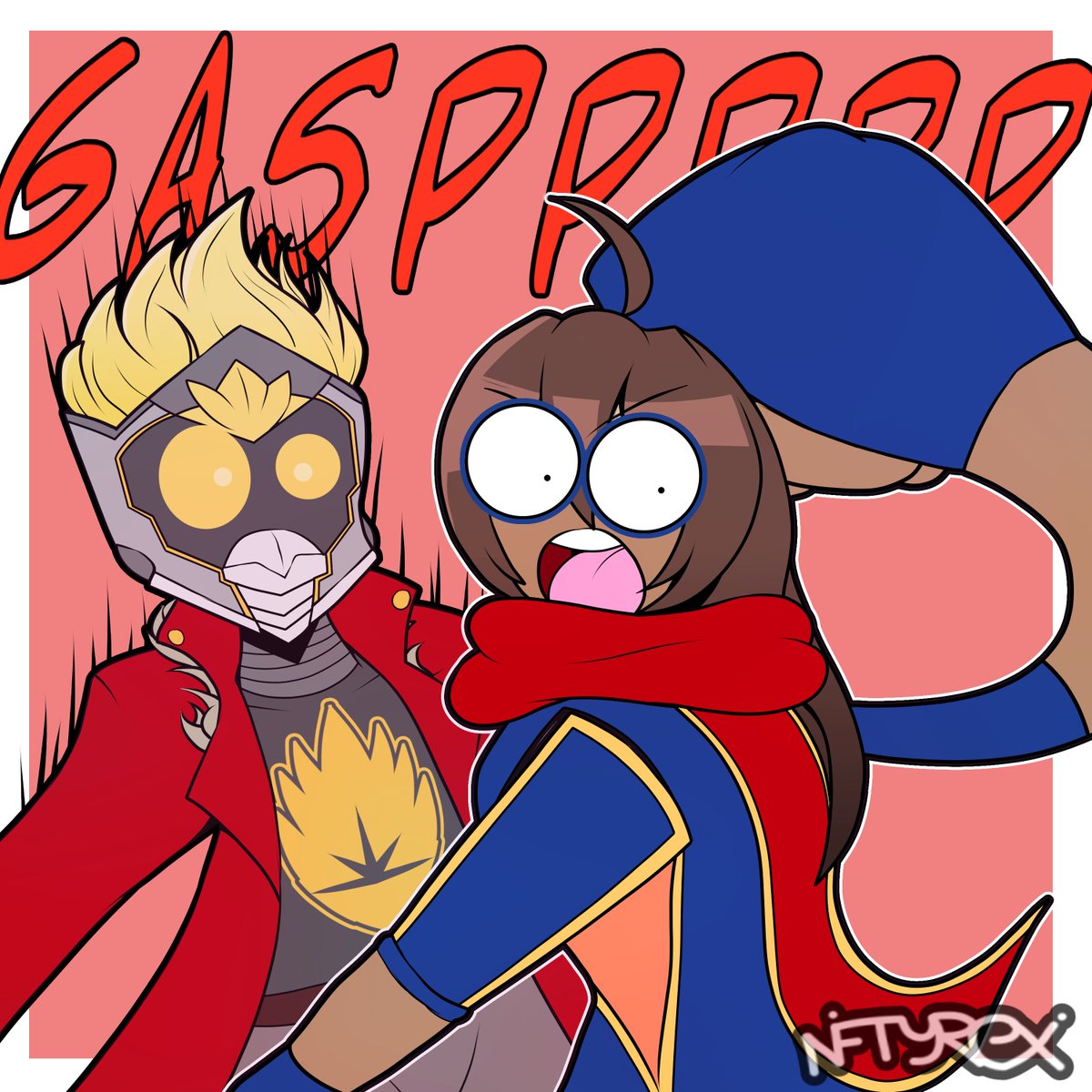 OGNiftyrex's tweet photo. How I see The Amazing Guardians. (Marvel Tokon) https://t.co/Ukr8byb8R2