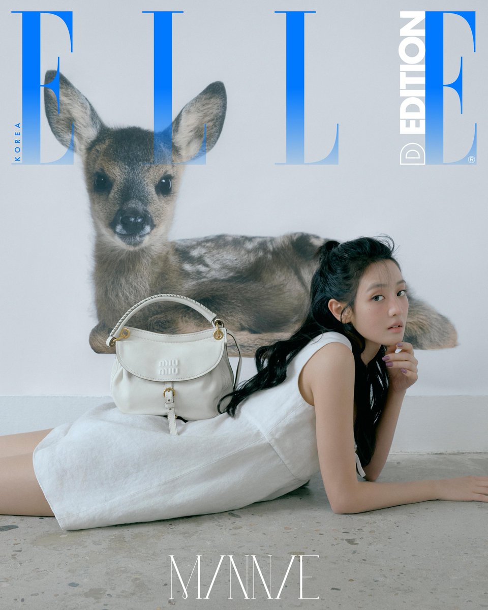 XFashion's tweet photo. MINNIE in @MIUMIUofficial for @ELLE_KOREA 🦌 https://t.co/iDJfBBNjNS