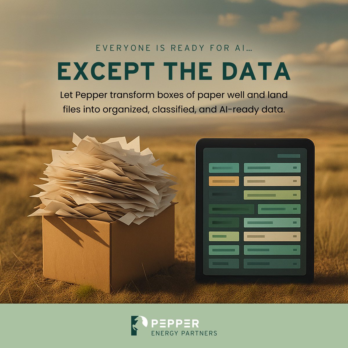 pepperenergy's tweet photo. Pepper helps #energy companies turn decades of paper well and land files into organized, classified, AI-ready data, creating the foundation for faster search, smarter workflows, and better use of AI.
Get started today!
https://t.co/dvLHU1UnYJ https://t.co/3Eqb2wvv1m