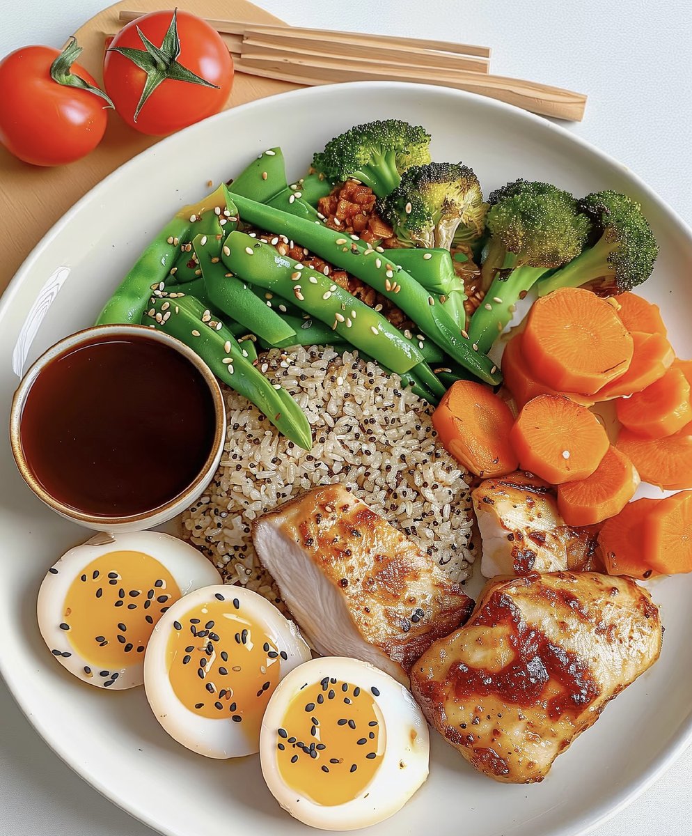 BenignoAgreda's tweet photo. High-protein, low-fat grilled chicken + quinoa bowl is my go-to post-workout fat loss meal! Quick to prep, keeps me full for hours. https://t.co/p2W64aw8NX