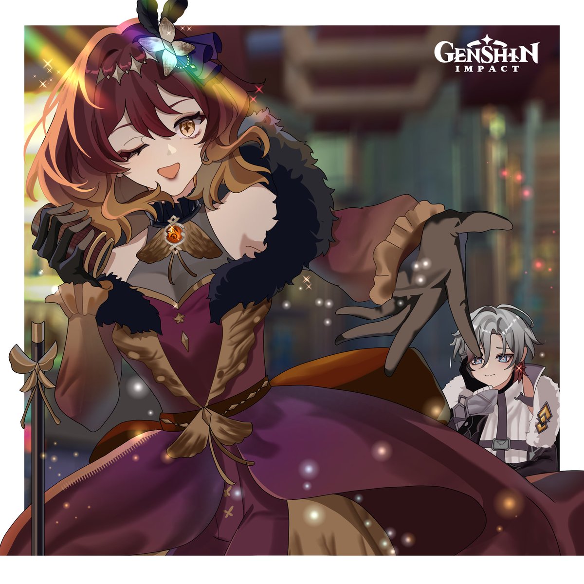 COLIASCROCEOUS_'s tweet photo. REINE BIRTHDAY:

Hmph, how lucky you’ve stepped foot inside The Flagship~
Did you lose your way, my darling? Not this time? Good on you. 
Whenever birthdays would arrive, I used to celebrate it grandly — but it seems that I find myself enjoying a spectacular performance at the https://t.co/BeeFhbjDWK