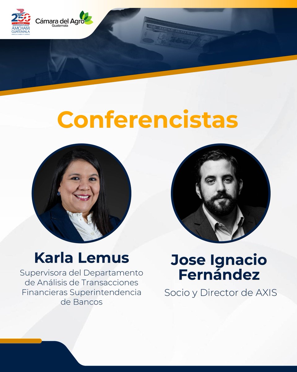 AmChamGT's tweet photo. El lavado de dinero basado en comercio exterior representa un desafío creciente para las empresas y exige fortalecer los mecanismos de prevención, detección y cumplimiento.

AmCham Guatemala y @CamagroGuate le invitan a participar en la conferencia virtual “Trade-Based Money Laundering en la práctica: cómo detectar y prevenir el lavado de dinero basado en comercio exterior”, un espacio para conocer herramientas y criterios aplicables a la identificación de operaciones de riesgo.

Contaremos con la participación de Karla Lemus, Supervisora del Departamento de Análisis de Transacciones Financieras de la Superintendencia de Bancos, y José Ignacio Fernández, Socio y Director de AXIS.

📅 Martes 25 de agosto
⏰ 9:00 a. m. a 11:00 a. m.
💻 Modalidad virtual vía Zoom
🎟️ Socios: gratuito, 1 persona por empresa socia
🎟️ No socios: Q395

Registro: https://t.co/HJZLzK5Cky

Más información: Yesenia de Franco | 3009 0379 | ydefranco@amcham.gt