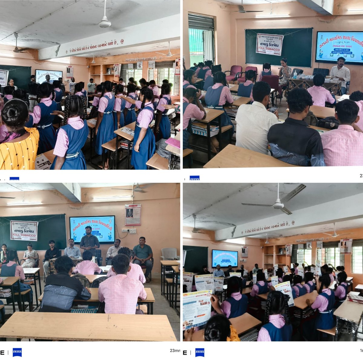 DangHealth84276's tweet photo. તા.૨૦-૮-૨૬નાં રોજ મા.શાળા-પિપલાઇદેવી ખાતે "નેશનલ ટોબેકો કંટ્રોલ પ્રોગ્રામ", RBSK ટીમ દ્વારા મેડિકલ કેમ્પ યોજાયો જેમાં PHC-ગારખડી MOશ્રી, શાળાના આચાર્યશ્રી, CHO દ્વારા બાળકોને આરોગ્યલક્ષી માહિતી, તમાકુ, ગુટખા ખાવાથી થતા નુકશાન અંગે સમજણ આપી.
@CollectorDan
@ddo_dangs
@HealthDeptGuj https://t.co/neowpMH2bz