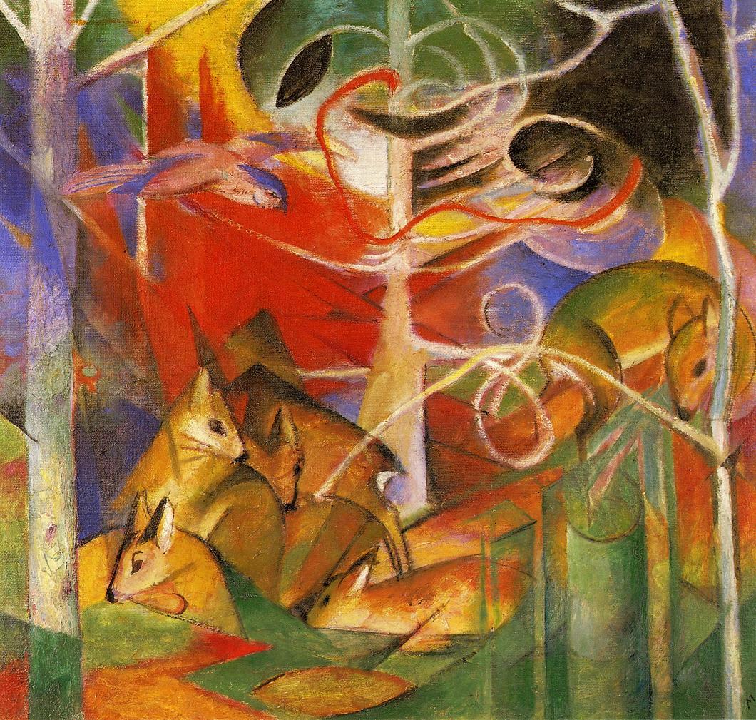 franzmarcart's tweet photo. Deer in the Forest #artbots #marc https://t.co/J05neMTpZP