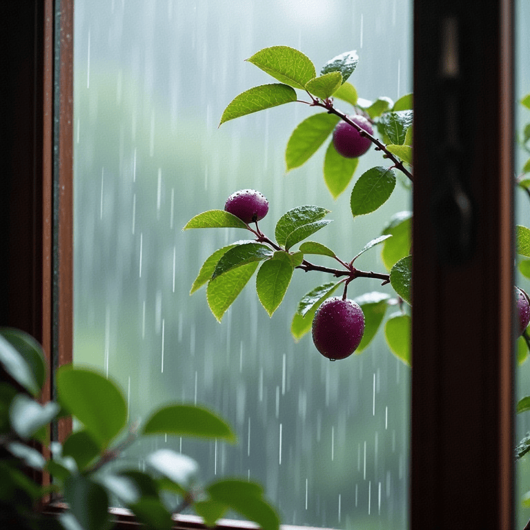 StephenAmove's tweet photo. Sat on the balcony watching rain tap the leaves, and suddenly felt this quiet, warm calm I haven’t felt in weeks. ， https://t.co/PBUdGDlRt2