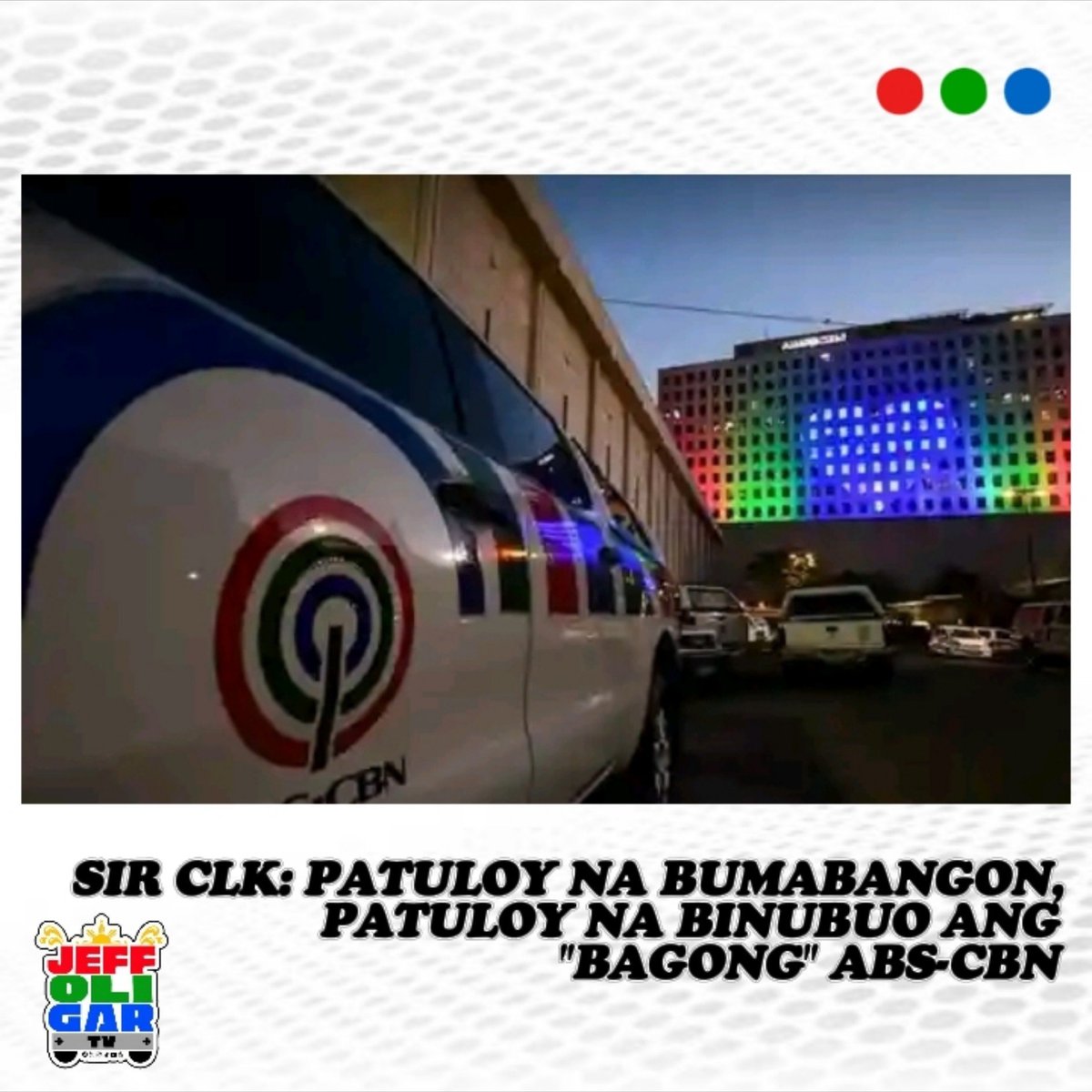 JeffOGarcia47's tweet photo. Para kay @ABSCBN President at CEO #CarloKatigbak, sa kabila ng mga pagsubok na patuloy na hinaharap ng kumpanya, patuloy pa rin ito sa pagbangon dahil na rin sa pagtatagumpay nito habang binubuo ang "bagong" #ABSCBN. 💫❤️💚💙 https://t.co/D1tIjRnn1X