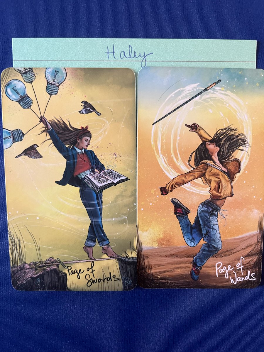 illumination33's tweet photo. Haley (W7 drawn prior to W6 eviction): This feels like digging for answers &amp; ideas that boldly propels her forward. It could get chaotic for her this week. The caution is to think before she speaks or make moves for best results.  #BB28 #Tarot https://t.co/CbonVV7Kja