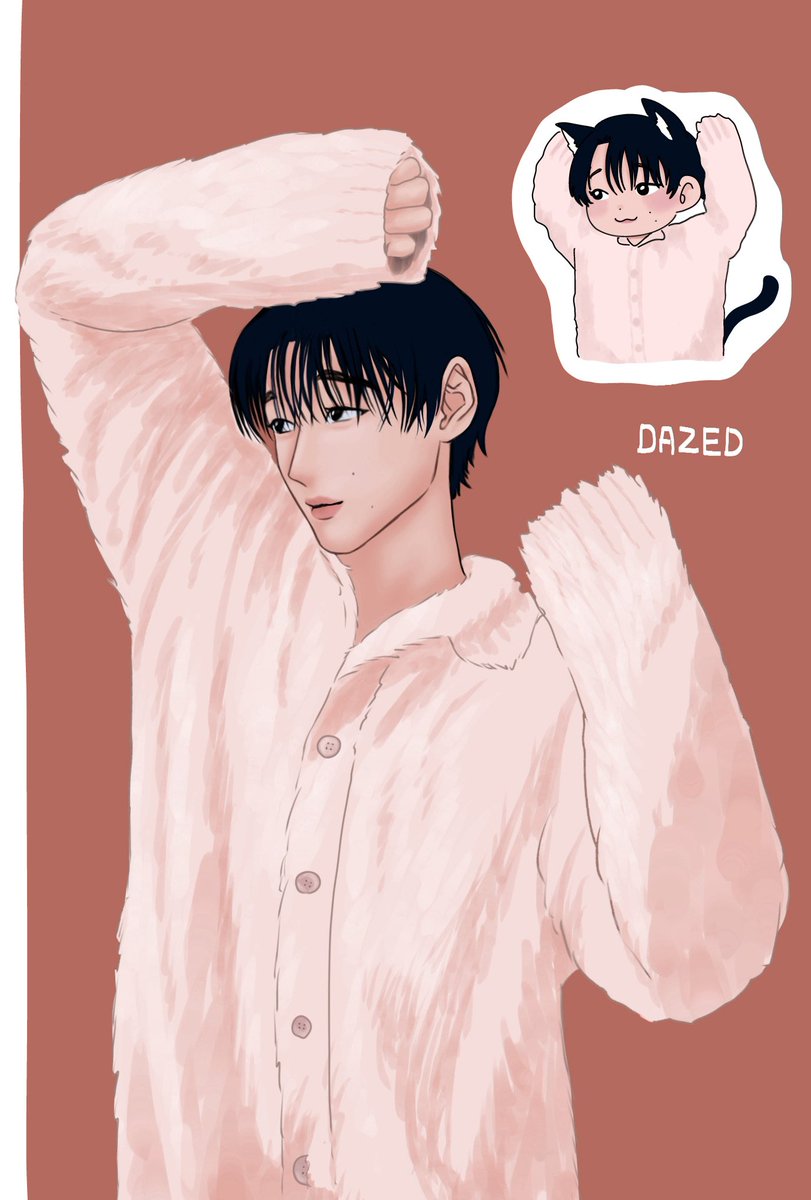 okasiimo's tweet photo. 🐈💕 #ateezfanart https://t.co/73lSaUVIEs