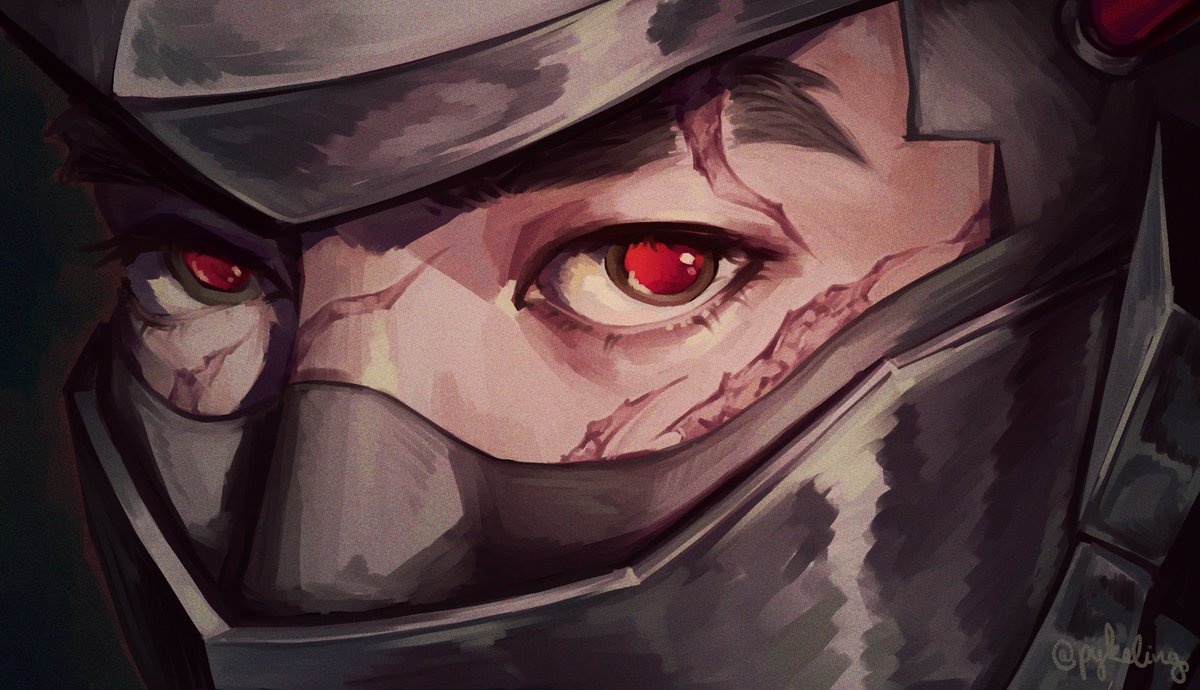 pykeling's tweet photo. blackwatch hc: his eyes permanently look like red eye distortion
#genji https://t.co/JPLe3cE4da