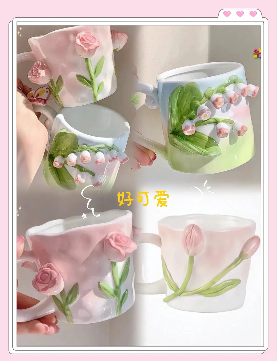 Payza1232's tweet photo. Just finished my custom ceramic mug, painted with tiny sunflowers! Handmade pieces are always the best—full of my little messy, happy details. ， https://t.co/QuCvUwHAQj