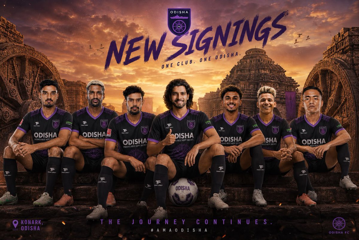 rmeher474's tweet photo. NEW DOMESTIC SIGNINGS. NEW ENERGY. 💜🔥

Odisha FC welcomes a new wave of Indian talent! 🇮🇳

🤝 Sachin Suresh
🤝 Nandha Kumar Shekhar
🤝 Ritwik Das
🤝 Arjun MM
🤝 Aashir Vazhappilli
🤝 Nihal Sudeesh
🤝 Imran Khan

#OdishaFC 
@OdishaFC 
#OdishaFC #AmaOdisha #NewSignings #IndianFootball #KalingaWarriors