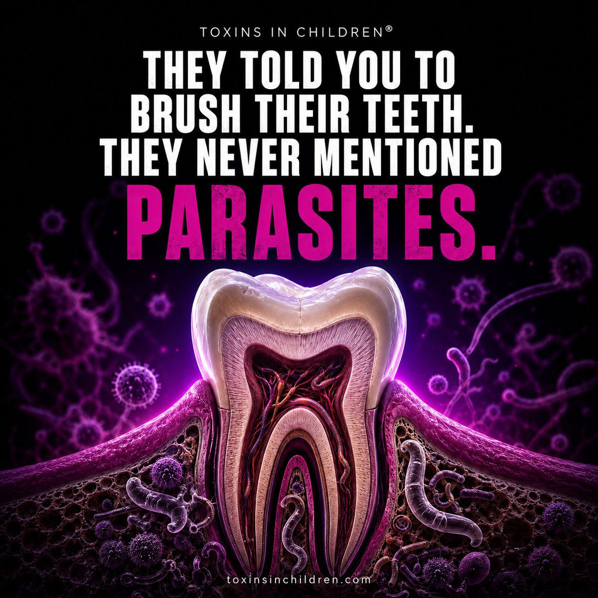 annahatchog's tweet photo. IF YOU KNEW what could be living around your teeth, you’d never call deworming “extreme” again.

Teeth grinding. 
Sugar cravings. 
Night waking. 
Tummy complaints.

Your child’s body is communicating, not misbehaving.

Comment DEWORM, and I’ll send what I use. https://t.co/6pelcevcfz