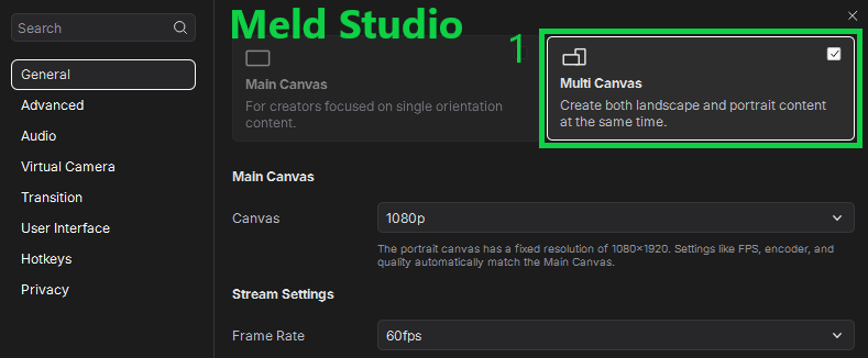 AlecBinks's tweet photo. Twitch Dual Format (OBS & Meld Studio)

OBS:
1. Install Aitum Vertical Plugin (free)
2. Connect Twitch Account
3. Enable Enhanced Broadcasting
4. Additional Canvas → Aitum Vertical

Meld Studio:
1. Enable Multi Canvas
2. Connect Twitch Account
3. Enable Twitch Enhanced Broadcasting
4. Canvas → Dual Format