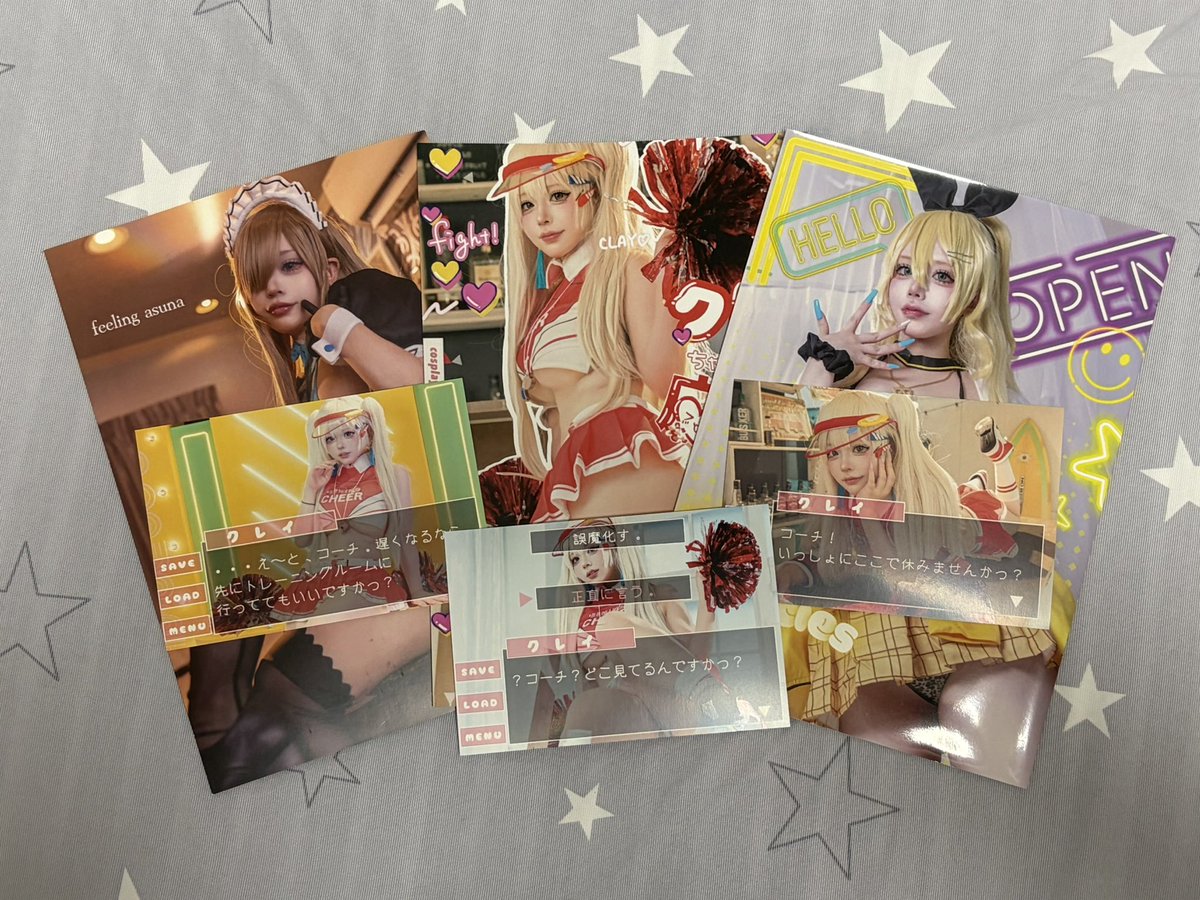 Melolemelon's tweet photo. #C108 戦利品
肉ノ宮 てぃあ(@kisses_kills_)さんの新刊と既刊×2

初めましてだったけど気さくに話してくれて嬉しかったです！

てぃあさんの魅力たっぷりの写真集3つもお迎えできて満足

冬コミはちゃんとアニメT来て買いに行きます！笑
 #にくのみや食堂営業中 https://t.co/LL4Yolyh0e