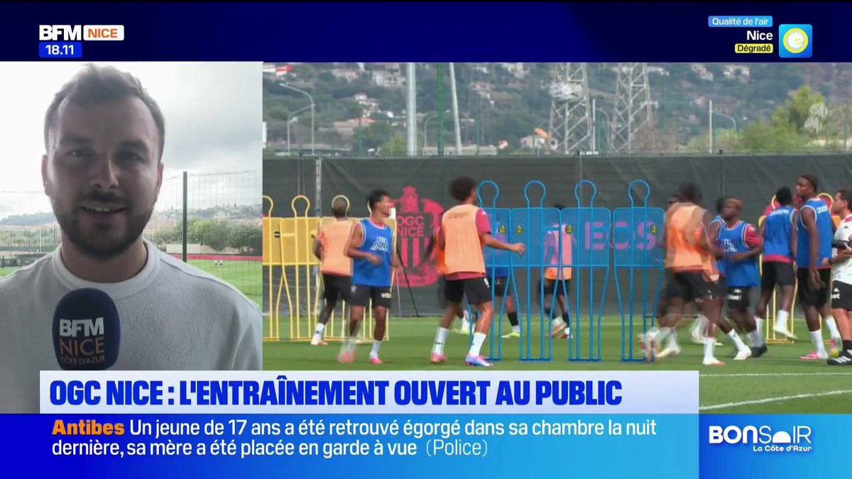 OGC Nice : l'entraînement ouvert au public...