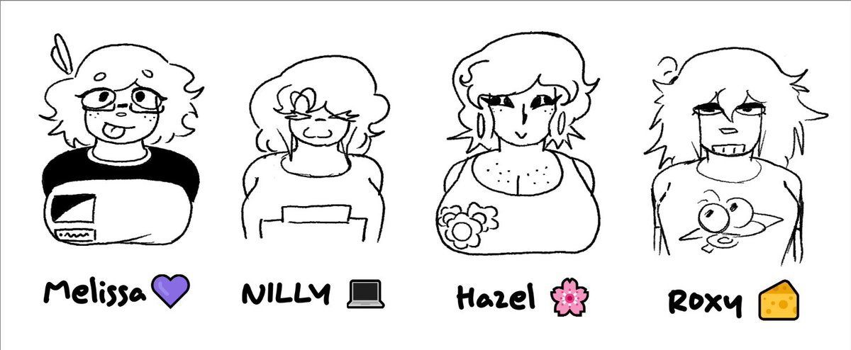 Dunkii63's tweet photo. the girls (my female OCS) https://t.co/8iRXFM5PIl