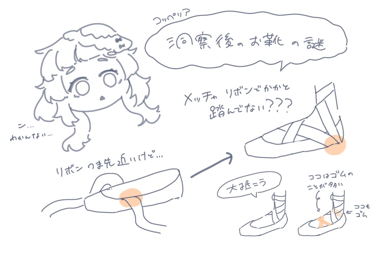 0504_Lewis's tweet photo. コッペリアちゃの靴の謎
バレエ齧ってるけどリボンの位置はかなり謎 https://t.co/XzwkpFLJTG