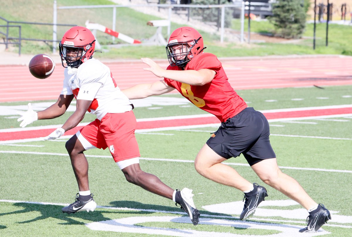 FerrisFootball's tweet photo. PRESEASON CAMP COMPLETE! 🏈🔥

The final preseason practice is in the books! 

The Bulldogs wrapped up its preseason schedule today at Top Taggart Field and now turns its attention to an abbreviated Game Week.

Kickoff is getting closer! 🐶🏈 https://t.co/gOxb9YV3jV