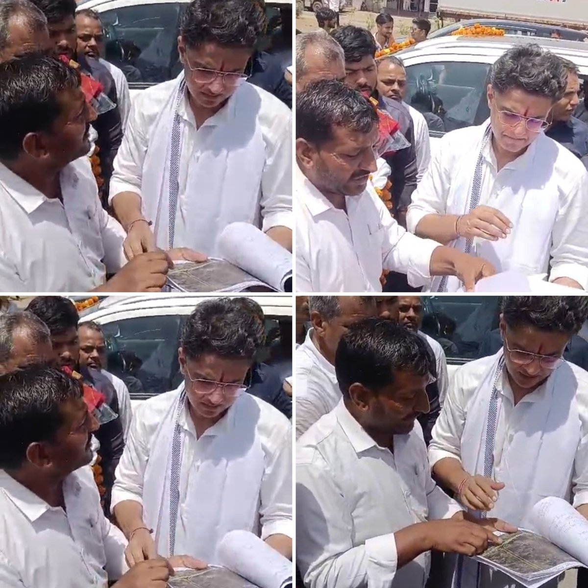 RajuGurjaro968's tweet photo. @1stIndiaNews @FactIndia_News
@zeerajasthan_ @SachinPilot
@TikaRamJullyINC @ANI_MP_CG_RJ @RajCMO @KumariDiya
@hanumanbeniwal @BhajanlalBjp
@DainikBhaskar @VasundharaBJP
@dineshdangi84 @DailyNavajyoti
@ashokgehlot51 @Rajasthan_Tak 
@PTI_News 
@News18Rajasthan @arvindchotia
@PrbhatilalRAS1 @pantip @sharatjpr 
@govjobRajasthan @1K_Nazar
@rpbreakingnews 
@IEhindi  @VIKASCHHABRA5 @Rameshwarkmp @PadamKothariZee @SEERAJASTHAN       @vimalgourksg @DrVikasAjmer    
🇮🇳👨‍🌾🌾🇮🇳👨‍🌾🌾🇮🇳👨‍🌾🌾👇👇👇👇                                             
*प्रस्तावित कोटपूतली-किशनगढ़ ग्रीनफील्ड एक्सप्रेस हाईवे को निरस्त करने की मांग को लेकर विधायकों को ज्ञापन सौंपने का अभियान ���ारी*

*‘जान देंगे, जमीन नहीं देंगे’ के नारों के साथ किसानों ने बुलंद की आवाज*

*किसान महापंचायत ने तीन दिवसीय विशेष अभियान के दूसरे दिन 17 विधायकों को सौंपा ज्ञापन*

*रोशन भारत न्यूज ग्रुप*
जयपुर, 20 अगस्त 2026:
प्रस्तावित कोटपूतली-किशनगढ़ ग्रीनफील्ड एक्सप्रेस हाईवे को निरस्त कराने की मांग को लेकर किसानों में लगातार आक्रोश जारी है। "जान देंगे, जमीन नहीं देंगे" के बुलंद नारे और हाईवे को रद्द करवान��� के मुख्य मकसद के साथ किसान महापंचायत द्वारा प्रदेश के सभी 200 विधायकों को ज्ञापन सौंपने का तीन दिवसीय विशेष अभियान (19 अगस्त से 21 अगस्त 2026) चलाया जा रहा है।
इसी कड़ी में आज दूसरे दिन किसान महापंचायत के प्रतिनिधियों द्वारा 17 विधानसभा सदस्यों को उनके आवास पर तथा विधानसभा परिसर में जाकर ज्ञापन सौंपा गया। ज्ञापन पाने वाले प्रमुख नेताओं में पूर्व मुख्यमंत्री श्रीमती वसुंधरा राजे, विधानसभा अध्यक��ष प्रोफेसर वासुदेव देवनानी, उपमुख्यमंत्री दिया कुमारी, मंत्री सुरेश रावत, विजय चौधरी, जोराराम कुमावत, जवाहर सिंह बेढ़म, पूर्व उपमुख्यमंत्री सचिन पायलट तथा थावरचंद शामिल हैं। विधायकों को ज्ञापन सौंपने का यह कार्य कल (21 अगस्त) तक पूरा किया जाएगा।
किसान महापंचायत के राष्ट्रीय अध्यक्ष रामपाल जाट के नेतृत्व व मार्गदर्शन में चलाए जा रहे इस अभियान का दायित्व प्रदेश अध्यक्ष मुसद्दीलाल यादव, मं���्री बत्ती लाल बैरवा, युवा प्रदेश अध्यक्ष रामेश्वर चौधरी तथा अजमेर जिला अध्यक्ष प्रहलाद खुरडिया ने संभाला है।
आज ज्ञापन सौंपने वाले प्रतिनिधिमंडल में उक्त पदाधिकारियों के अतिरिक्त महामंत्री सुंदरलाल भावरिया, मंत्री ज्ञानचंद मीणा, सीकर जिला अध्यक्ष कैप्टन बलदेव यादव, नीमकाथाना तहसील अध्यक्ष कृष्ण कुमार यादव तथा वरिष्ठ पूर्व सरपंचों में बंशीधर गुर्जर एवं भोलाराम लांबा सहित कई प्रमु�� किसान प्रतिनिधि उपस्थित रहे।
🇮🇳👨‍🌾🌾जय जवान जय किसान🇮🇳👨‍🌾🌾
 🇮🇳👨‍🌾🌾किसान महापंचायत🇮🇳👨‍🌾🌾