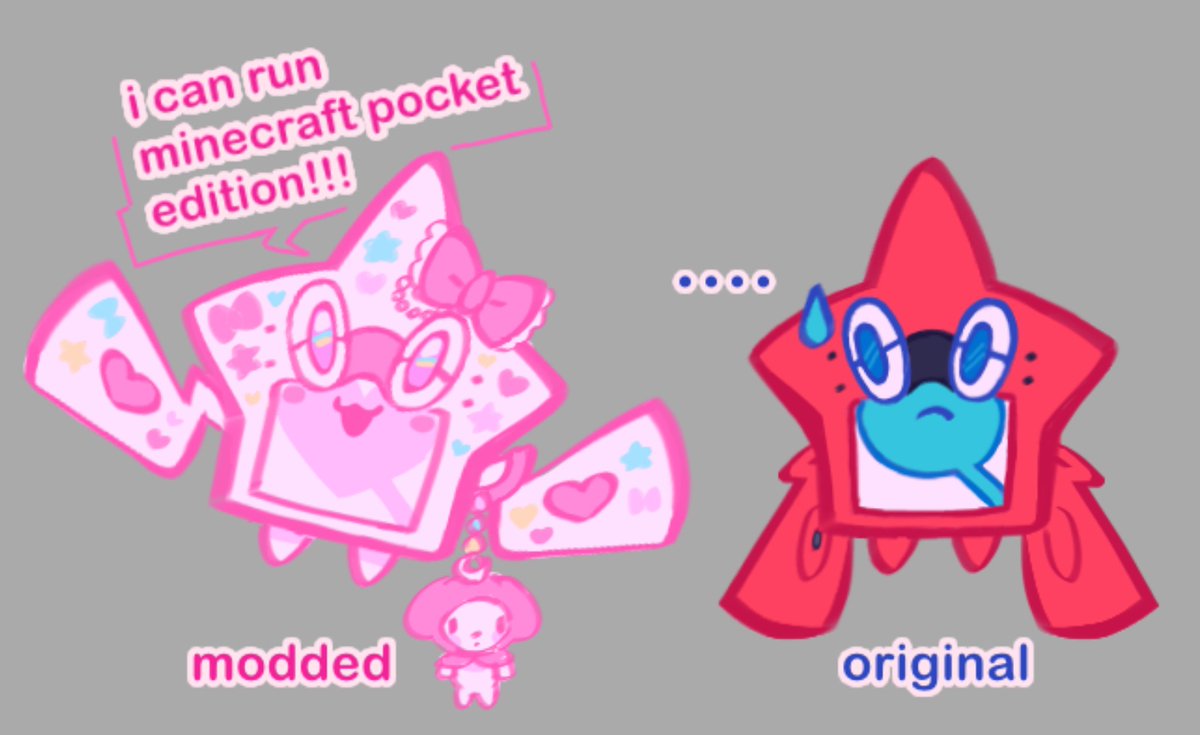 cherubblu's tweet photo. do you think in the pokemon universe people would mod their rotom dex like a 3ds

(can you tell i just wanted to draw something cute) https://t.co/Z3tFQrG9fH
