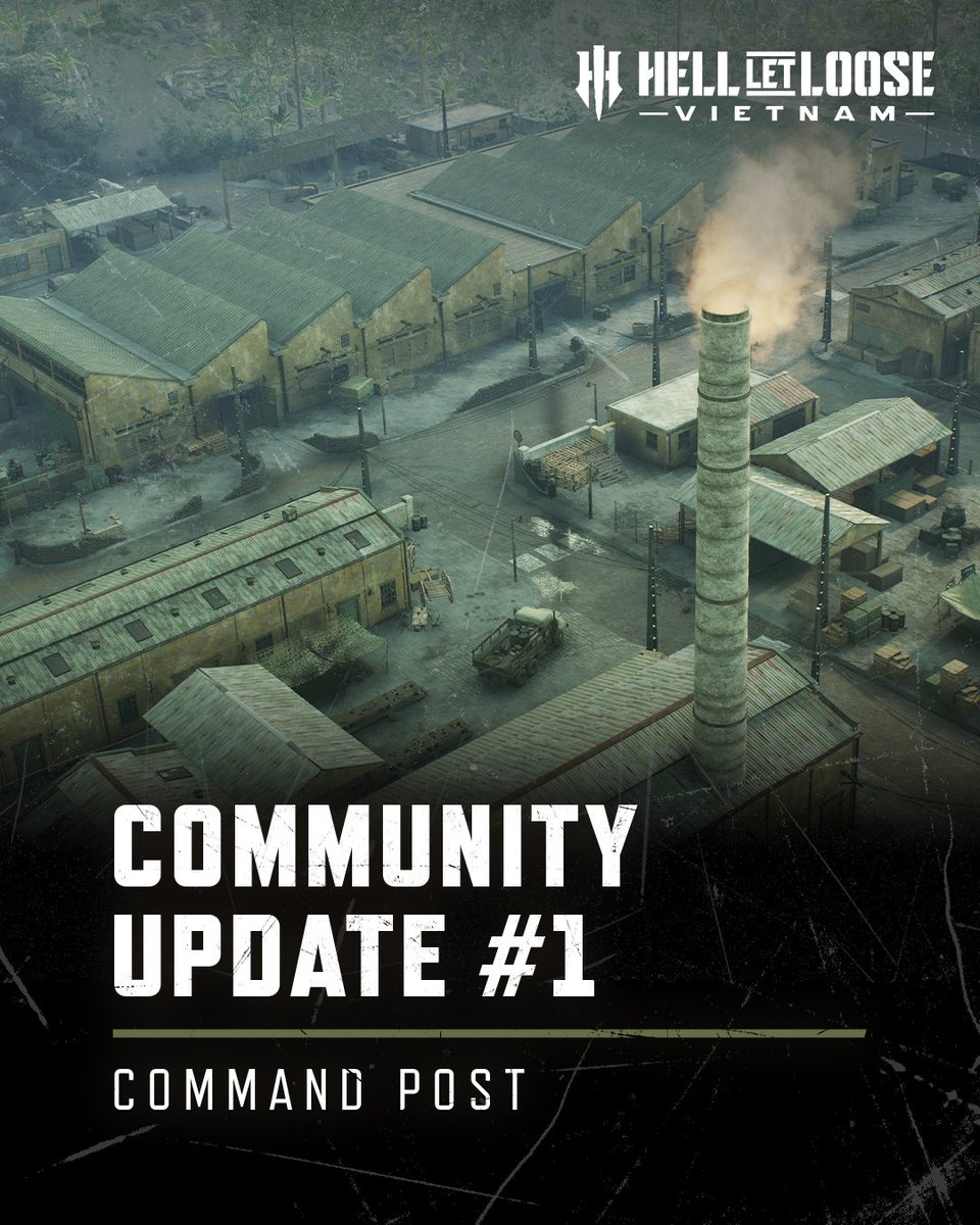 hell_let_loose's tweet photo. You’ve reported it. We’ve taken it to the dev team. Here’s where things stand. 

Welcome to our first Command Post: Community Update, where we’ll be taking some of the biggest topics being discussed by the Hell Let Loose: Vietnam community directly to the development team.

This week we have updates on stability, server crashes, tutorials, aim assist, console visuals, VOIP, HUD issues, and more.

🛠️ Several fixes confirmed for Patch 1.2 (which drops tomorrow)
🔎 Investigations continuing into key community issues
🗣️ Your reports are helping the team reproduce and resolve bugs

🔗 Read Community Update #1: https://t.co/q2n5ETuf64

Keep the feedback coming. We’re listening.

#HellLetLooseVietnam #HellLetLoose