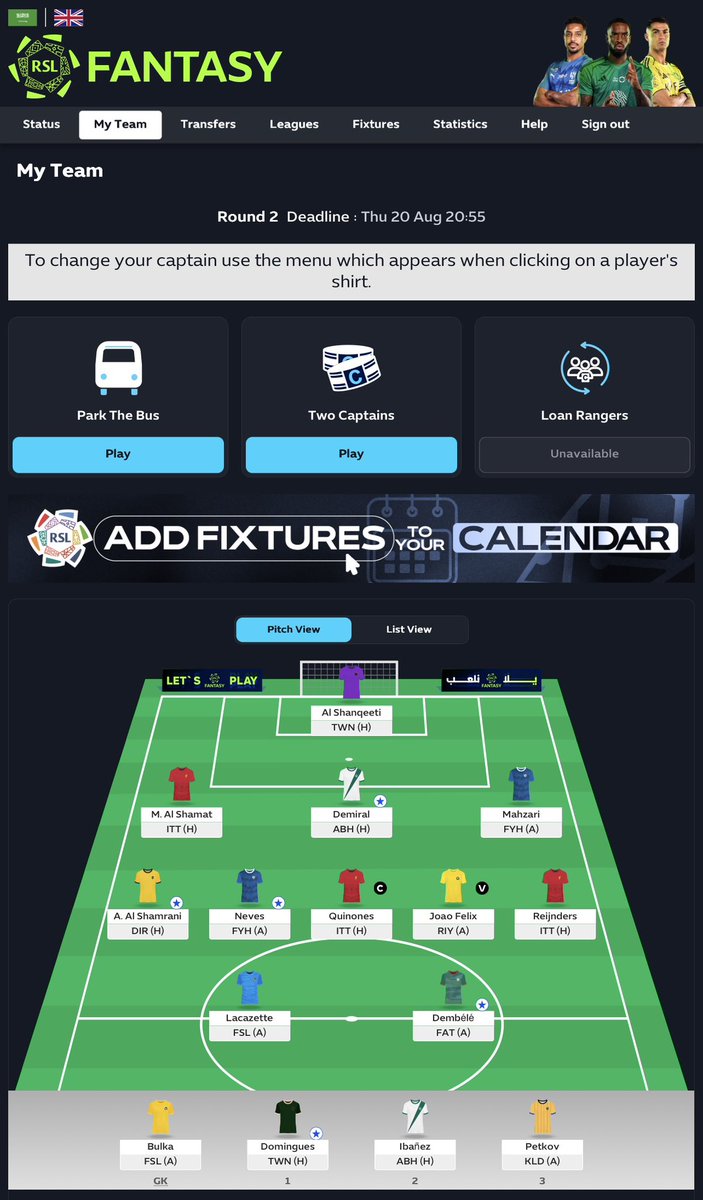 raaid309's tweet photo. GW 2 RSL FANTASY ✅🔒 https://t.co/YJAdyGK87K
