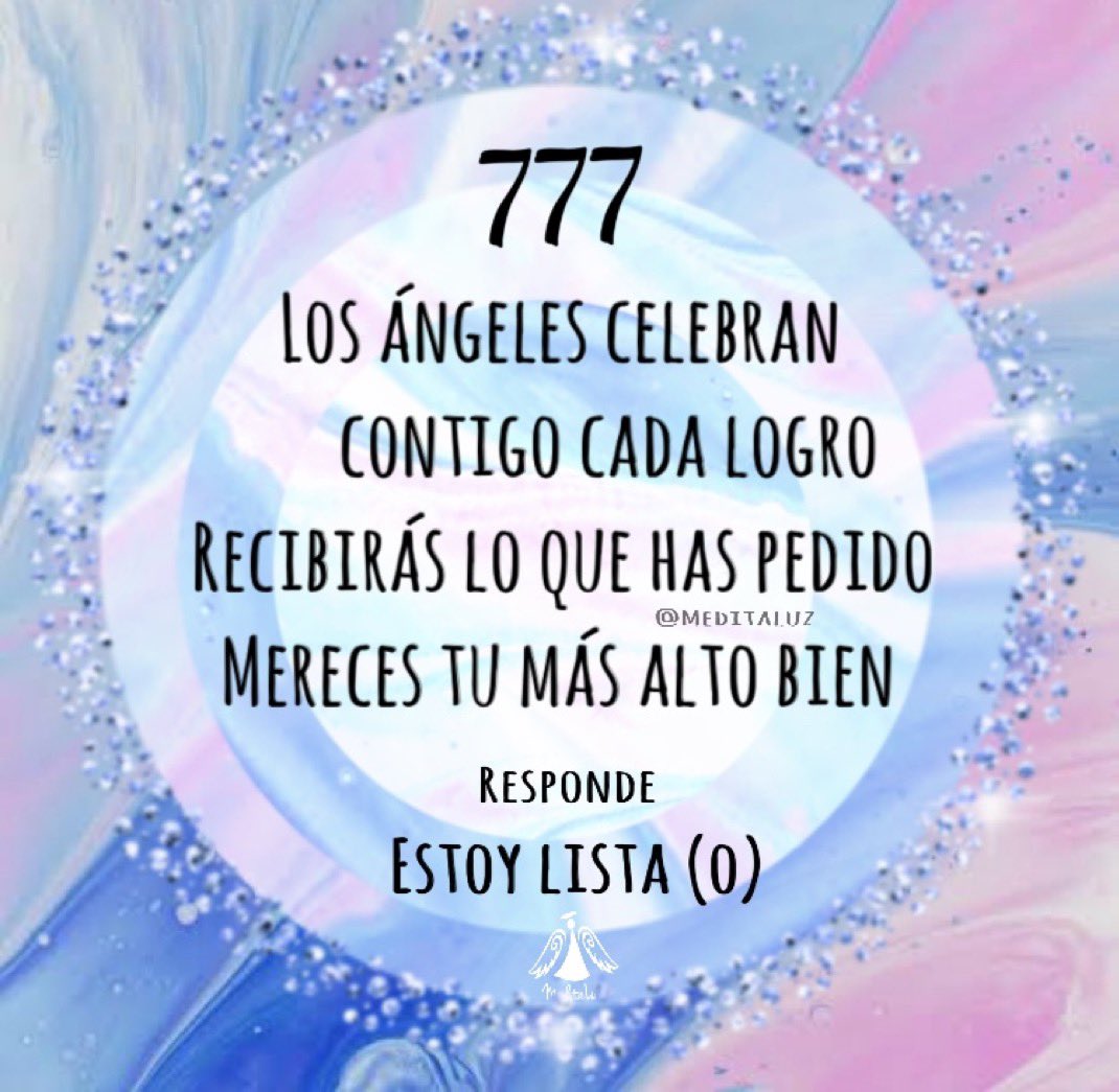 MeditaLuz_Arc's tweet photo. Se está creando un milagro, no tardarás en verlo, has orado y trabajado por él, mereces verlo materializado, ya es una orden divina.
Ahora mismo todo está trabajando a tu favor.

🌀#Afirma
Mi vida se llena de milagros
🙏🏻♾🕊7️⃣7️⃣7️⃣🕊♾🙏🏻 https://t.co/1hLARavhGY