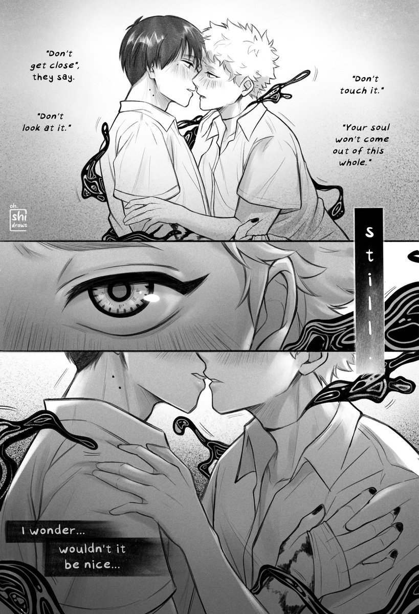OhShiDraws's tweet photo. Mixing 🌀
#光が死んだ夏 #thesummerhikarudied https://t.co/EVyDs8hRx2