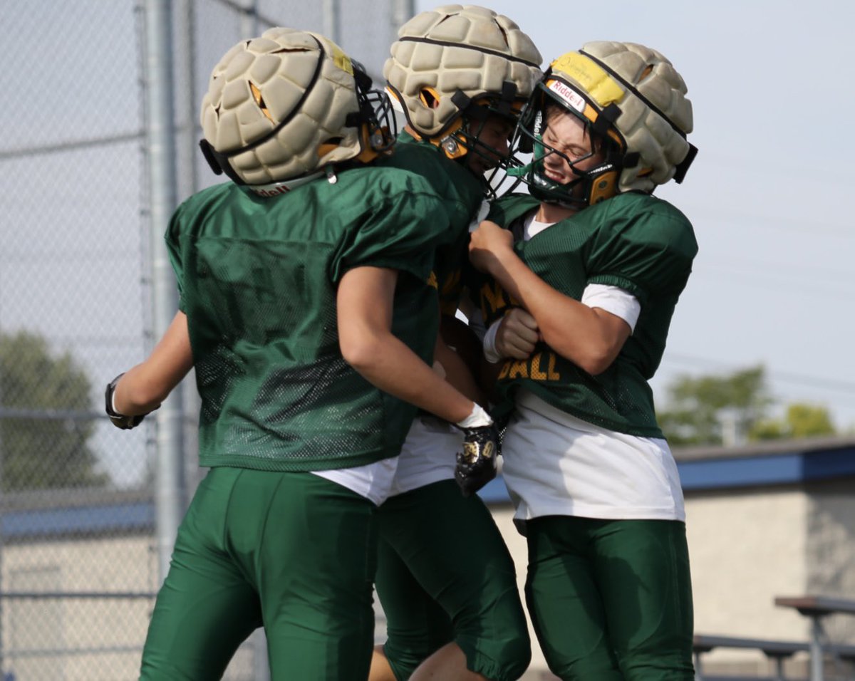 FootballHowell's tweet photo. Our favorite photos from yesterday’s scrimmage at South Lyon. Full pads &amp; we got to tackle somebody else for a change! 😆 One week until kickoff Highlander Nation. 
#HHF 💚💛
#Intensity 💪 
~ 📸 by Kristie Brown, Elli King and Sam Webb https://t.co/RpkJ66GUBl