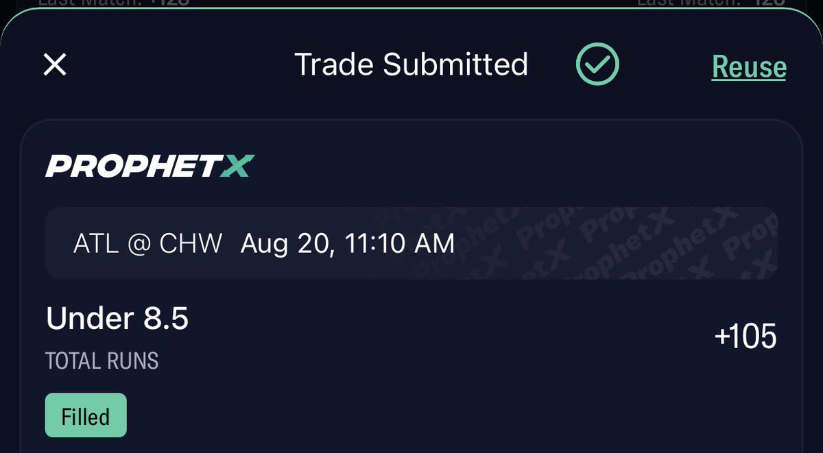 TweetyFades's tweet photo. 🚨New Wager Locked!!
⚾️#MLB: Braves vs White Sox
🗓️Today at 11:10AM PST

25* Under 8.5 +105

Both pitchers are in excellent form. Grant Holmes had consecutive scoreless innings in six-inning outings earlier this month. Anthony Kay has allowed no more than three runs in any of his last ten starts. He’s 2-0 with a 2.55 ERA this month. Both pitchers have ERA’s in the solid mid-3s to low-4s range and have demonstrated their ability to pitch deep into games. 

The Braves offense has been struggling lately, scoring only 7 runs in their last 3 games. On the other hand, the White Sox have been scoring consistently, amassing 11 runs in their recent series against the Cubs. Since neither lineup is currently performing well, this could be a favorable situation for us. 

Good luck everyone!🍀