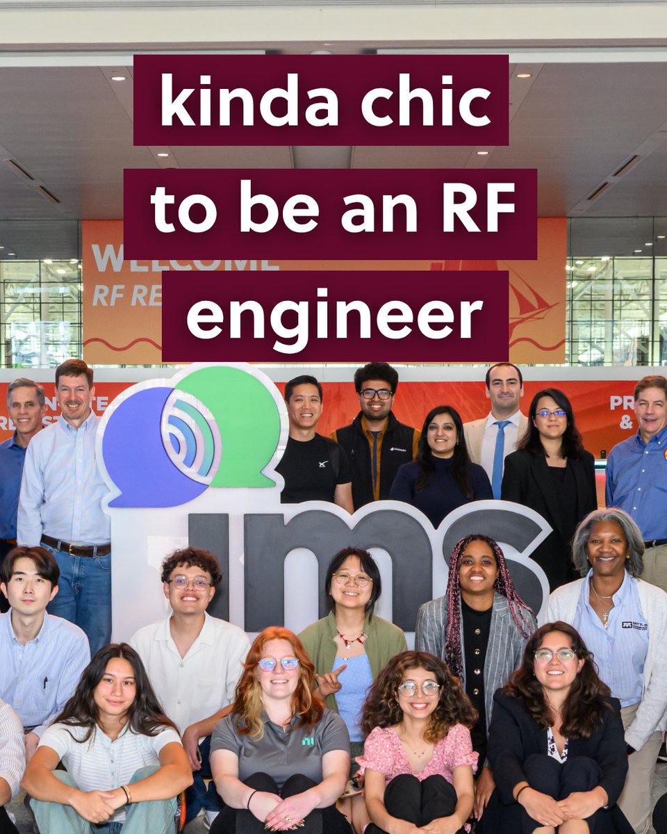 MTT_IMS's tweet photo. Raise your hand if you agree 🙋 RF and microwave engineering is chic, and nothing is chicer than attending IMS2027. Keep an eye out for all the updates about the event, from call for papers to registration dates, so you don't miss out.

#IMS2027 #RF #Microwave https://t.co/EcgPV3uZKB