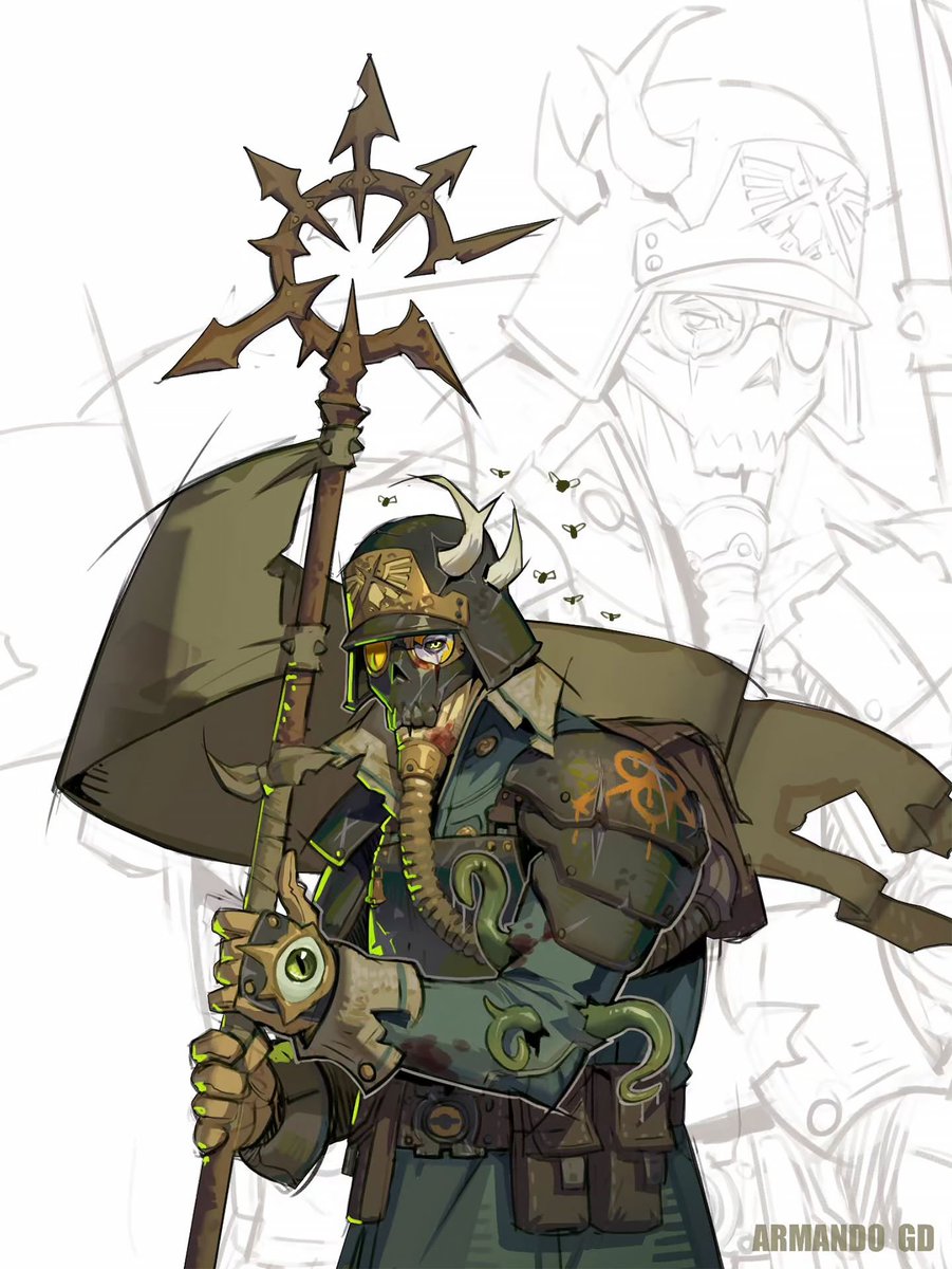 40KEternityGate's tweet photo. Corrupted Krieg by Armando Gonzalez-Dorta
(armando artist)
https://t.co/vAQLd1Bym1

#DisciplesOfNurgle #DeathKorpsOfKrieg  #ChaosCults #WarhammerArt #Warhammer #Warhammer40K #40K https://t.co/X7jZiTCjdH