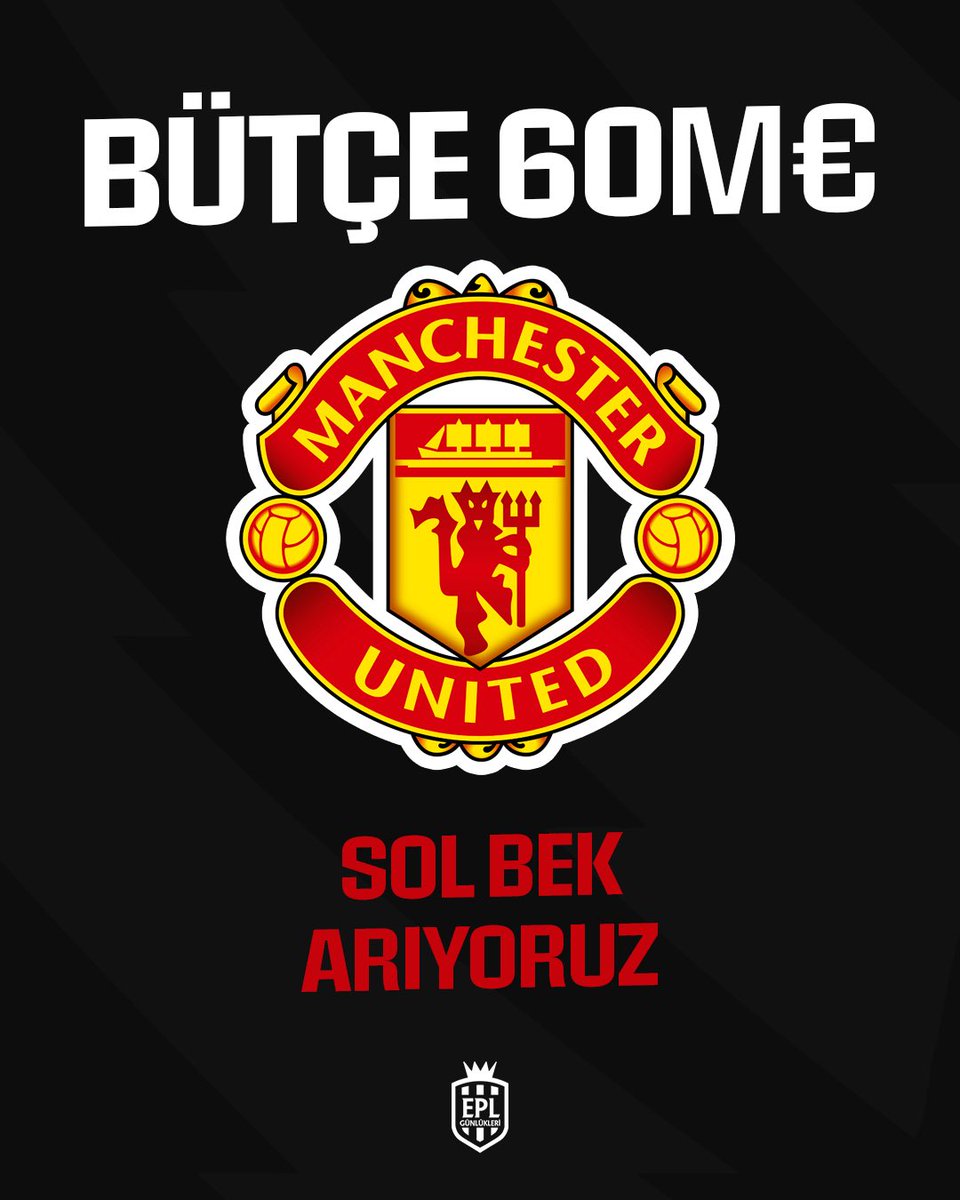 EPL_Gunlukleri's tweet photo. Manchester United acil bir şekilde sol bek arıyor.

Bütçeleri 50-60 milyon euro. 

(Fabrizio Romano) https://t.co/bkkrFTOGYt