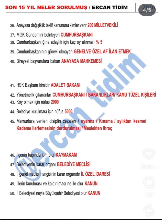 kpsscafe's tweet photo. Çıkma ihtimali yüksek olan Vatandaşlık soruları.. #kpss2026 https://t.co/CZpCQpV0LQ