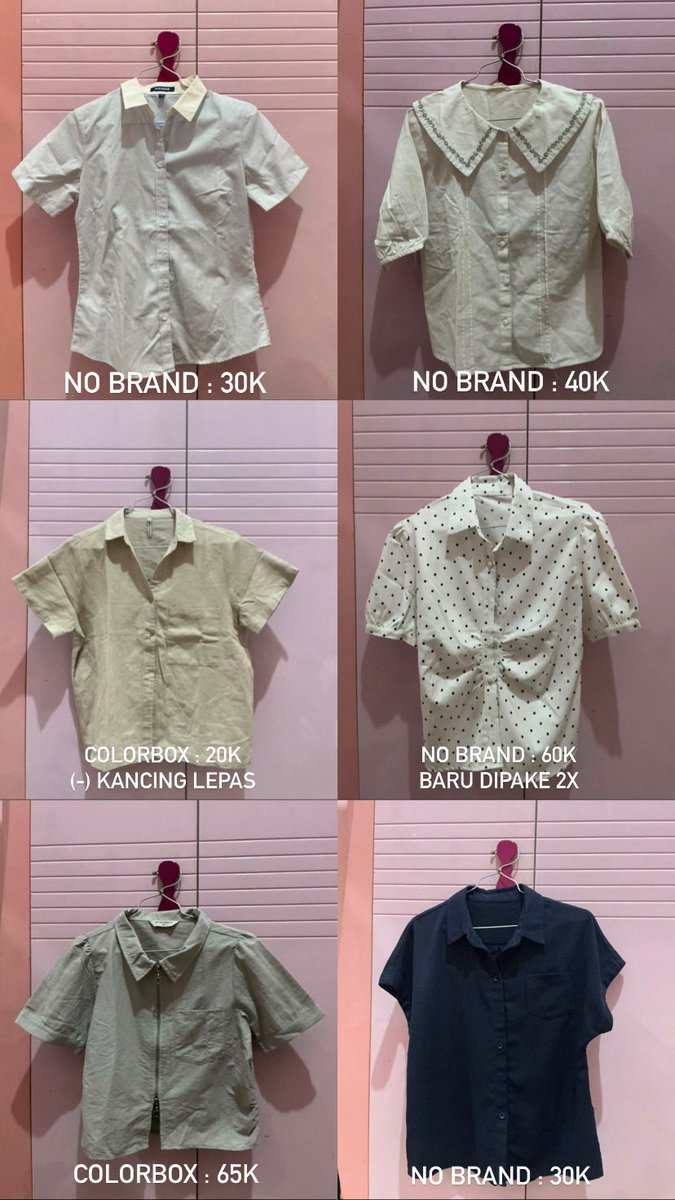 httploveuu's tweet photo. ★ wts // want to sell📍palembang
preloved - brand colorbox, executive, hammer, shesimply, no brand https://t.co/uKKZXy3UpW