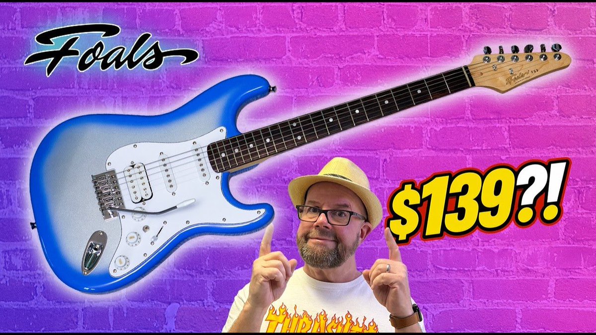 VaporTrailCh's tweet photo. New guitar review up on the channel and it’s a banger! Especially for the cost. Check it here ⬇️ This $139 Strat Shocked Me! Foals FS3 Guitar Review
https://t.co/ePNvTTL61K https://t.co/z6Rhv8ef2R