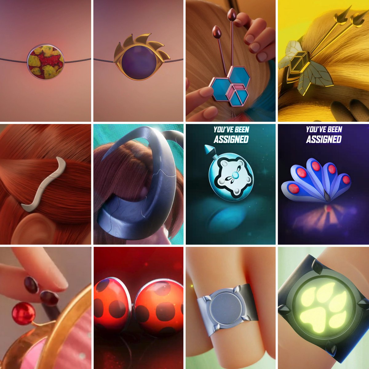 MLBMiraculousBR's tweet photo. 🚨Além do fato de agora todos os heróis serem fixos, a melhoria na camuflagem dos Miraculous foi totalmente influenciada pelo redesign deles. Por isso que Joaninha, Gato Preto, Coelho e Pavão (não mudaram) não tiveram grandes mudanças na camuflagem.

#mlbtwt #Ladybug #Miraculous https://t.co/4qieEl6Edr