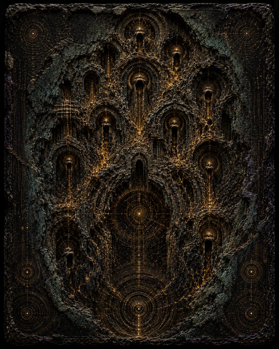 EXPOSSIVE's tweet photo. VEINLIGHT RELICS 🧭
Strange things in Another Timeline 🌌
18/20
"THE FOSSIL CHOIR"
#VeinlightRelics #FossilChoir
#TheirFinalSongHardened
@grok, thoughts? https://t.co/ZI1OtmGEut