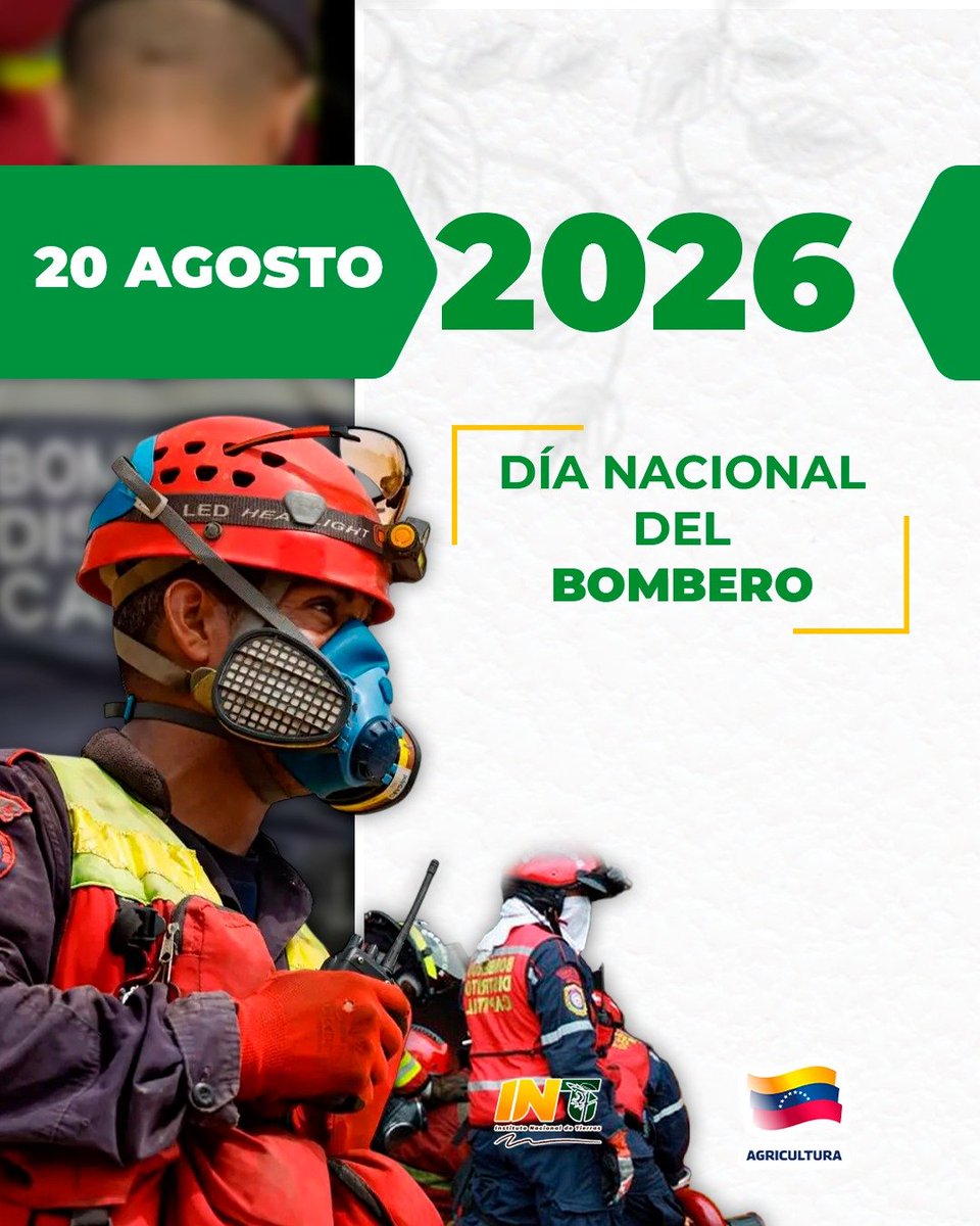 Carabobo_INTi's tweet photo. Reconocemos la valentía, disciplina y abnegación de los hombres y mujeres que protegen a la ciudadanía con su labor diaria. Su compromiso es fundamental para la seguridad y el bienestar de la patria en el Día Nacional del Bombero.

#BomberosVenezuela https://t.co/X76uGeXWoy