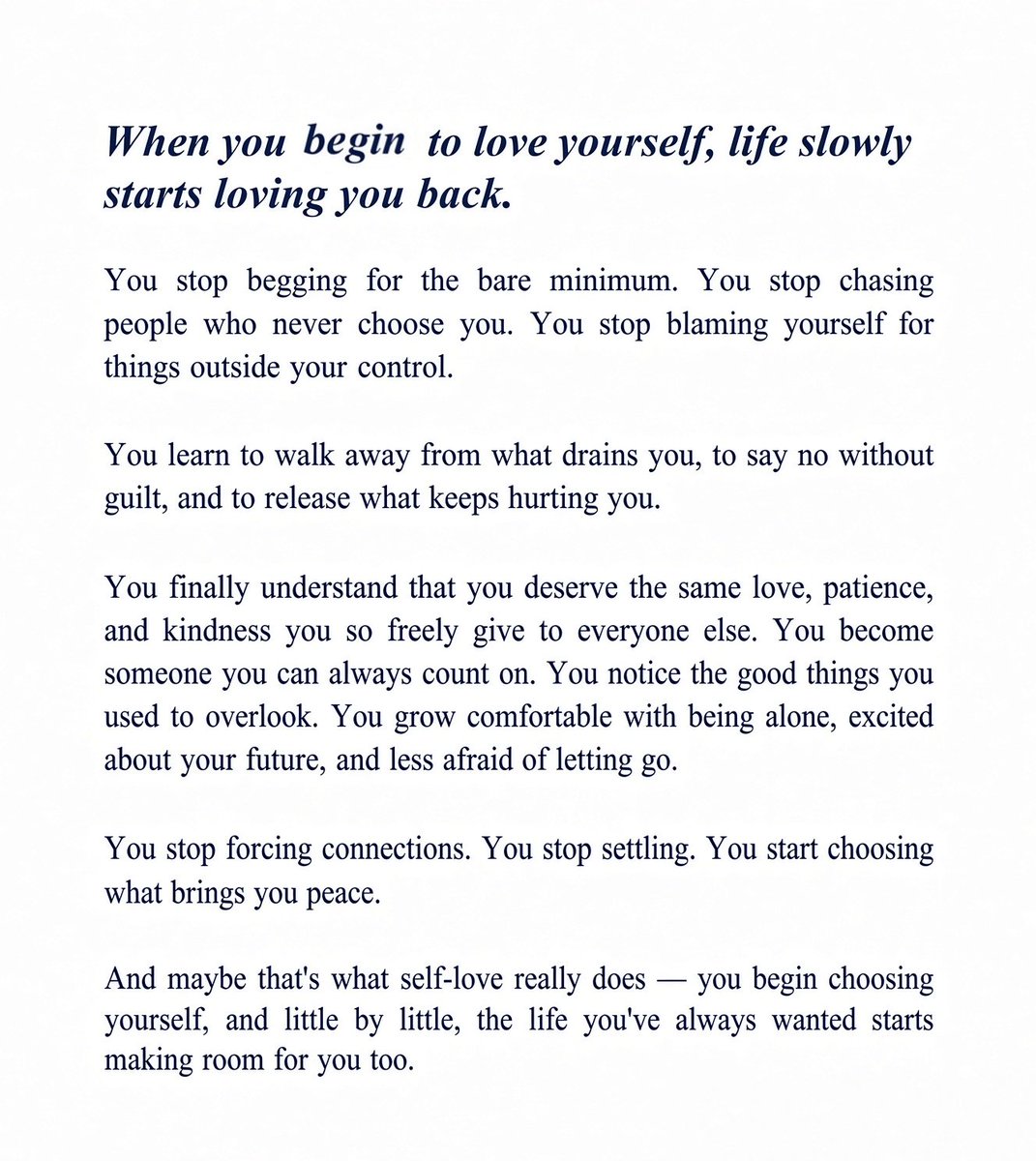 Liminal1988's tweet photo. When you begin to love yourself,... https://t.co/MKuCH054HI