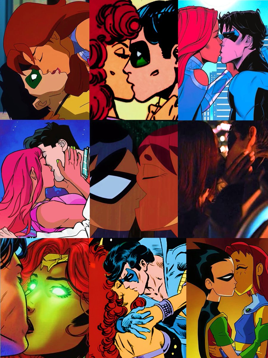 NightfireMain's tweet photo. Dick and kory kissing, from the comics to other media. #dickkory https://t.co/KLObcS4BQt