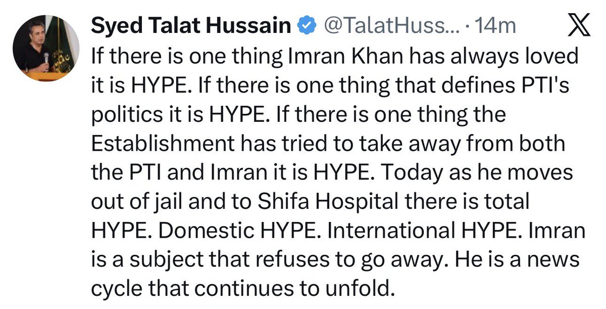 arslankhalid_m's tweet photo. So where does all this hype come from? Obviously from the people, because he is loved by so many. People want to hear about him, want to discuss him, and want to follow him. It won’t just go away by locking him in prison and not letting his name appear in the media. Instead it will only increase the hunger to catch a glimpse of him or hear his voice.