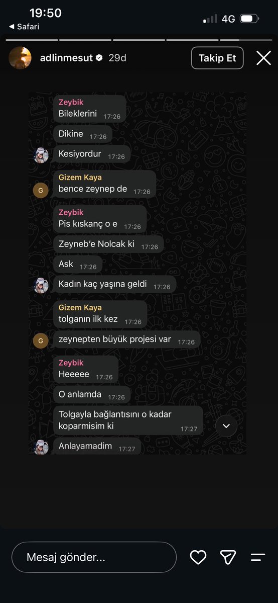 AstroDedikodu's tweet photo. Tolga akışın eşinin mesajlar patlamışş https://t.co/I4tJHPrUg9
