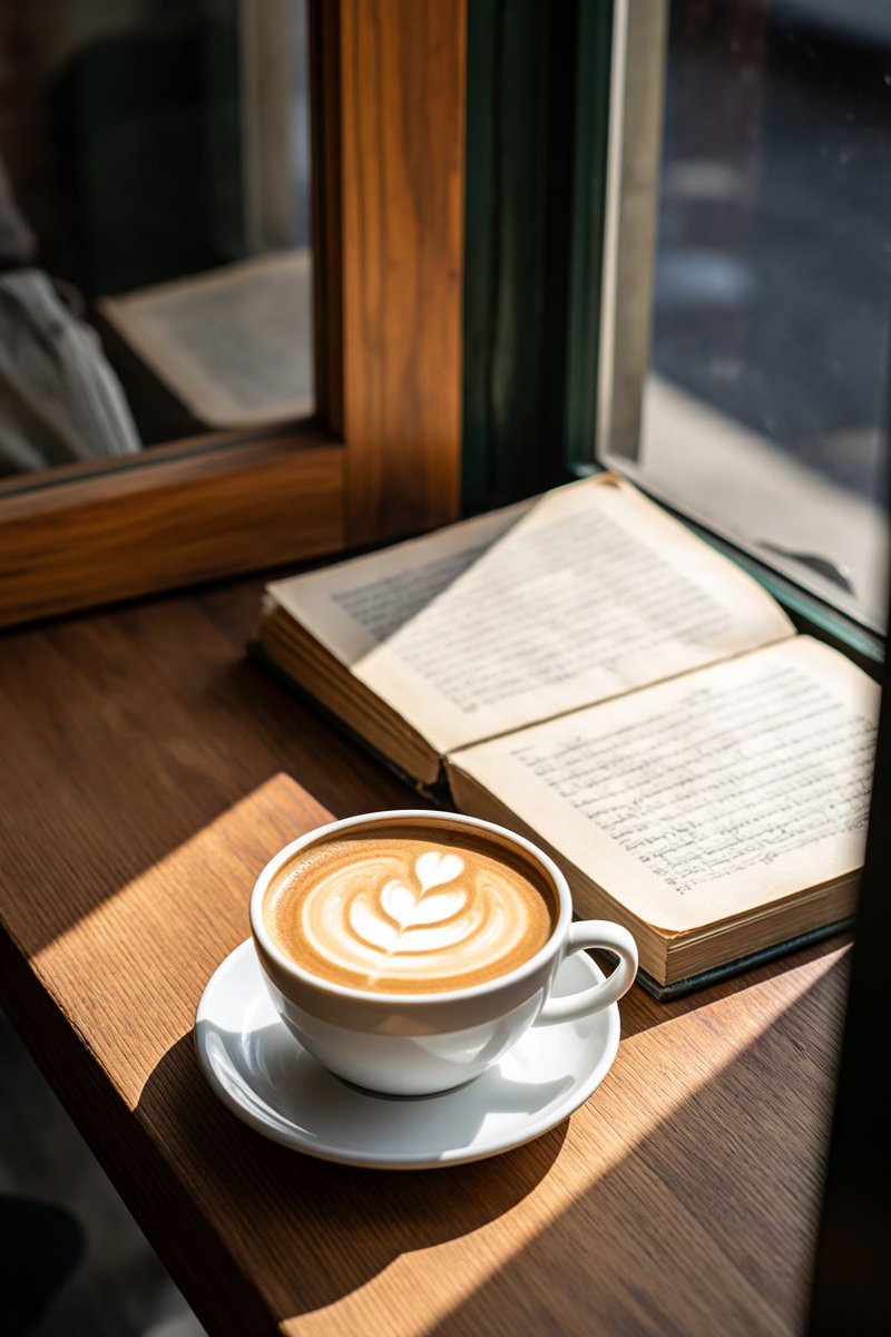 DestineeWorth's tweet photo. Chilling with my favorite iced latte and a good book on this lazy Sunday afternoon—perfect way to slow down and recharge. https://t.co/s2rLcGxL19